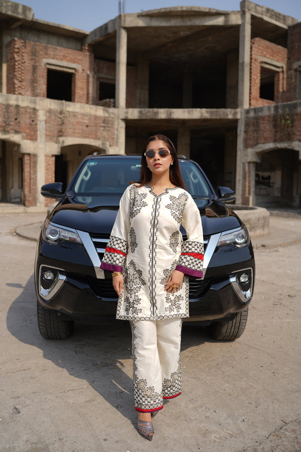 Nova 2PC Printed Lawn Dress for Women