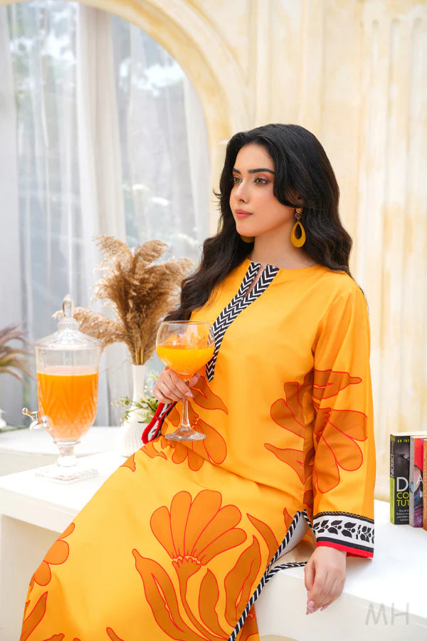 Golden Olive 2PC Winter Dress | Keliza.pk