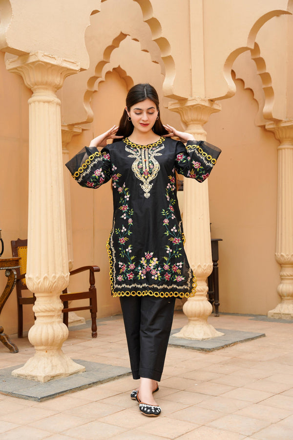 Blush 2PC Chic Embroidered Lawn Outfit