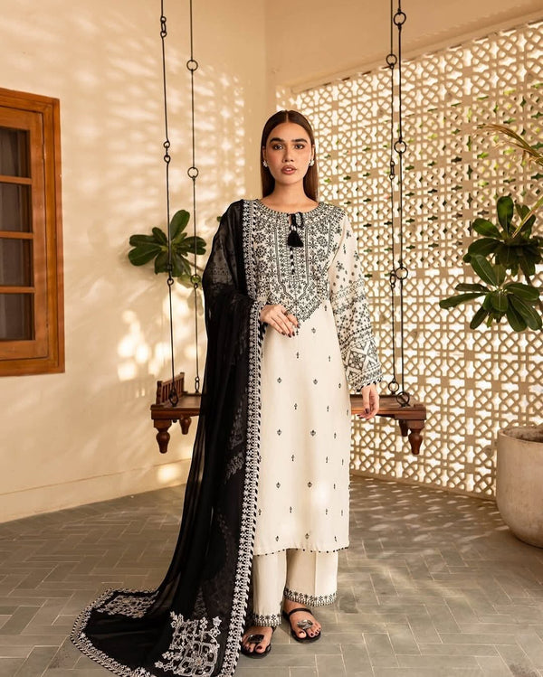 Arfa Embroidery 3PC Suit for Women | KELIZA PL