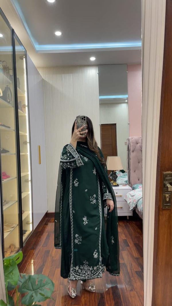 Grace Embroidery 3PC Stitched Suit for Women Pl