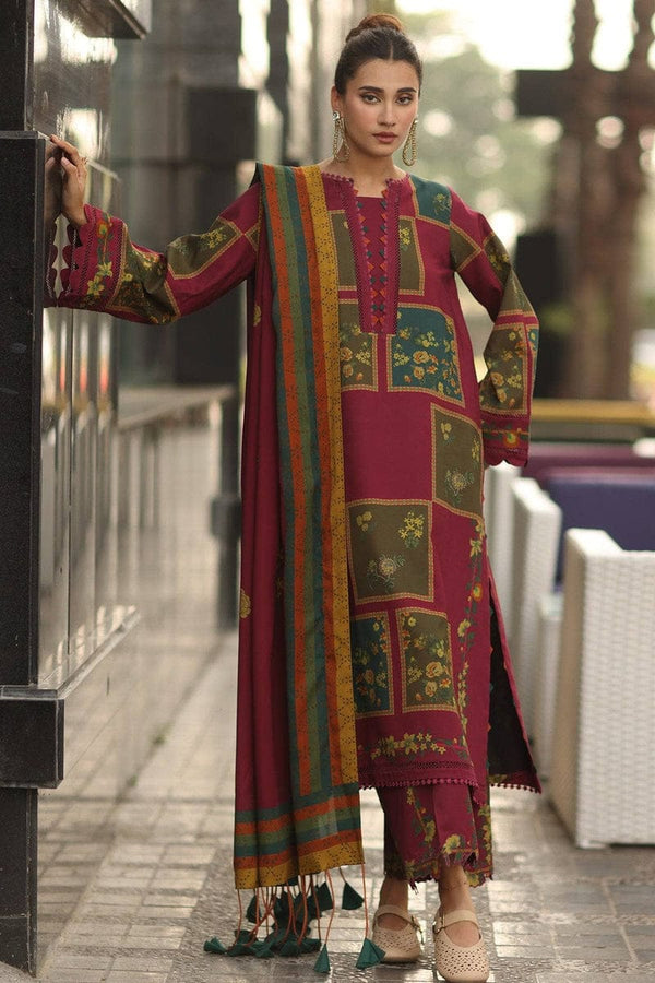 Carizma Pink Digital 3Pc – Elegant Women’s Embroidered Suit ZH