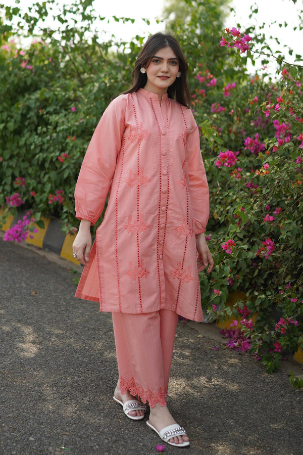 Fanoos 2PC Embroidered Lawn Dress | Keliza